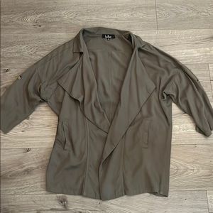Green lulus light jacket/coverup